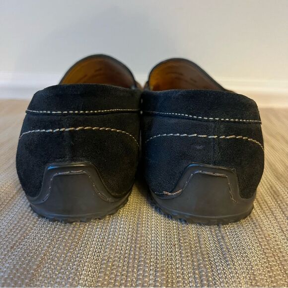 MARTIN DINGMAN BILL SAFARI KUDU Black SUEDE HORSE BIT LOAFERS Women’s Sz 8.5M - Picture 9 of 16